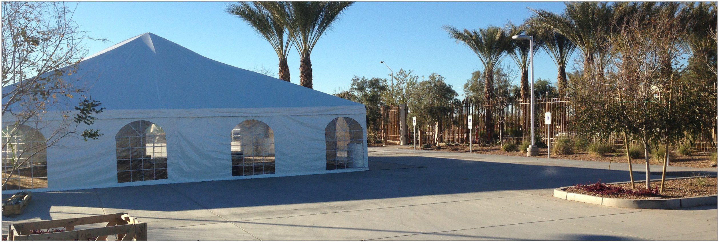 Frame type party tents